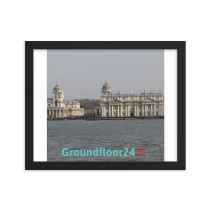 Riverside Beauty Framed photo paper poster with Groundfloor24 with House Logo