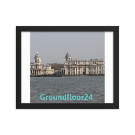 Riverside Beauty Framed photo paper poster with Groundfloor24 without House Logo