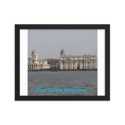Riverside Beauty Framed photo paper poster with realestatematching without key Logo