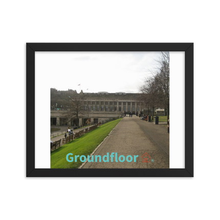 Majestic Palace Framed photo paper poster with Groundfloor with House Logo