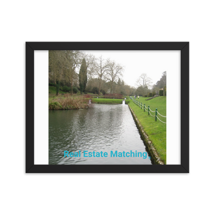 Lakeside Beauty Framed photo paper poster with realestatematching without key Logo