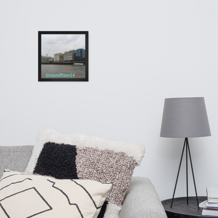 Beautiful Place Framed photo paper poster with Groundfloor24 Logo