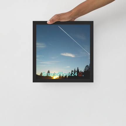 Attractive Sinari Framed photo paper poster with Groundfloor24 with House Logo
