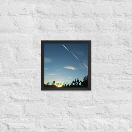 Attractive Sinari Framed photo paper poster with Groundfloor24 without House Logo