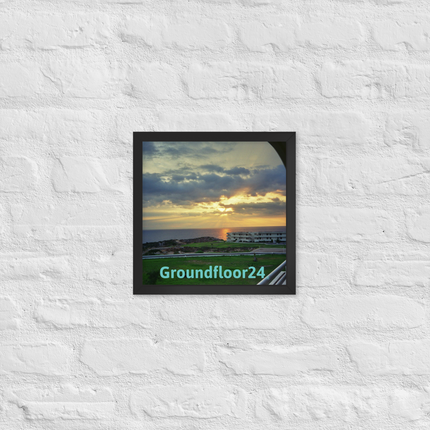 Natural View Framed photo paper poster with Groundfloor24 without House Logo