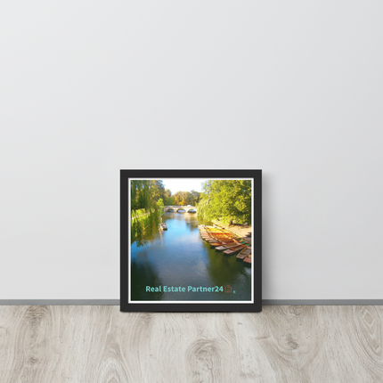 Beautiful Nature Framed photo paper poster with realestatepartner24 with house Logo