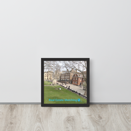 Beautiful Park Framed photo paper poster with realestatematching with key Logo