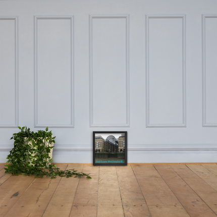 Hay's Galleria Framed photo paper poster with Real Estate Matching24 Logo