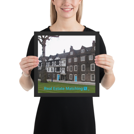 Beautiful Palace Framed photo paper poster with realestatematching with key Logo