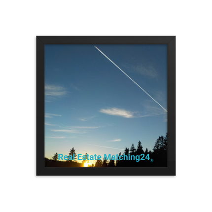 Attractive Sinari Framed photo paper poster with realestatematching24 without key Logo