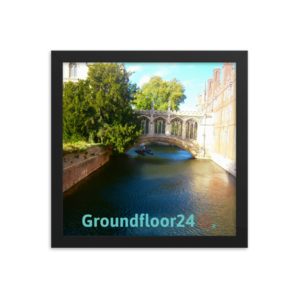 Beautiful Canel Framed photo paper poster with Groundfloor24 with House Logo