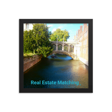 Beautiful Canel Framed photo paper poster with realestatematching without key Logo