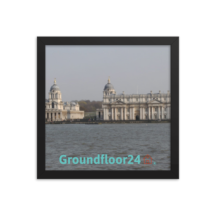 Riverside Beauty Framed photo paper poster with Groundfloor24 with House Logo