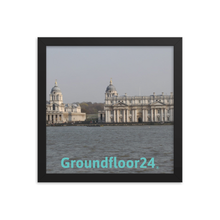 Riverside Beauty Framed photo paper poster with Groundfloor24 without House Logo