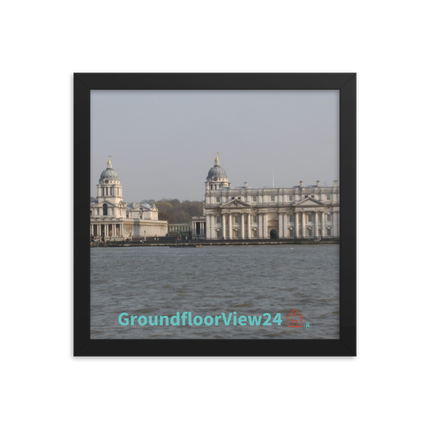 Riverside Beauty Framed photo paper poster with groundfloorview24 with House Logo