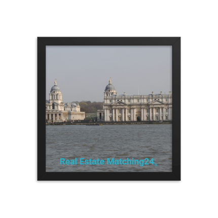 Riverside Beauty Framed photo paper poster with realestatematching24 without key Logo