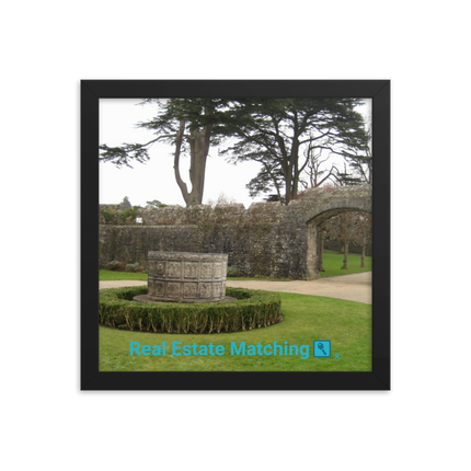 Nature's Wonders Framed photo paper poster with realestatematching with key Logo