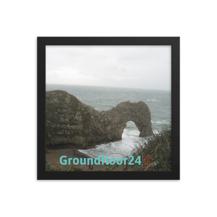 Coastal Escape Framed photo paper poster with Groundfloor24 with House Logo