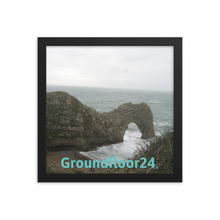 Coastal Escape Framed photo paper poster with Groundfloor24 without House Logo