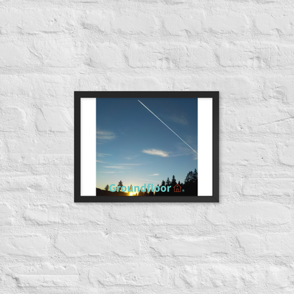 Attractive Sinari Framed photo paper poster with Groundfloor with House Logo