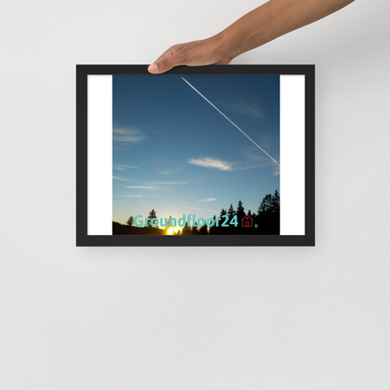 Attractive Sinari Framed photo paper poster with Groundfloor24 with House Logo