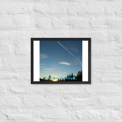 Attractive Sinari Framed photo paper poster with realestatematching with key Logo