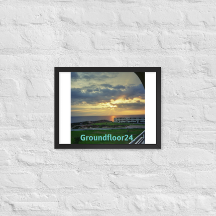 Natural View Framed photo paper poster with Groundfloor24 without House Logo