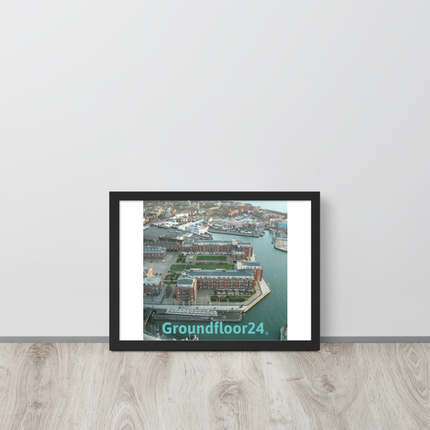 Nice City Framed photo paper poster with Groundfloor24 without House Logo