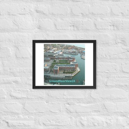 Nice City Framed photo paper poster with groundfloorview24 with House Logo