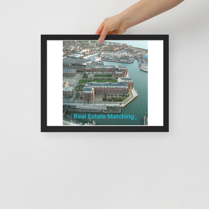 Nice City Framed photo paper poster with realestatematching without key Logo
