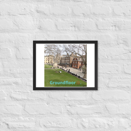 Beautiful Park Framed photo paper poster with Groundfloor with House Logo