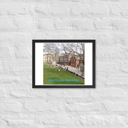 Beautiful Park Framed photo paper poster with realestatematching without key Logo