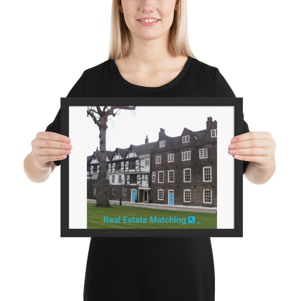 Beautiful Palace Framed photo paper poster with realestatematching with key Logo