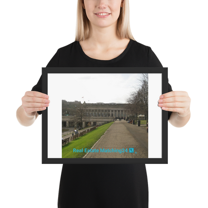Majestic Palace Framed photo paper poster with realestatematching24 with key Logo