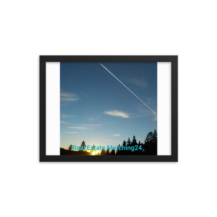 Attractive Sinari Framed photo paper poster with realestatematching24 without key Logo