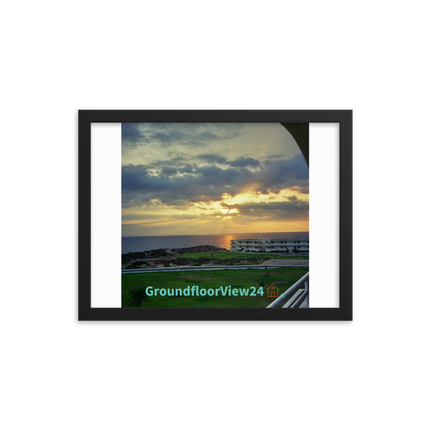 Natural View Framed photo paper poster with groundfloorview24 with House Logo