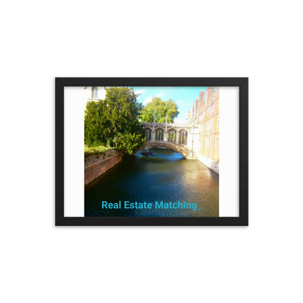 Beautiful Canel Framed photo paper poster with realestatematching without key Logo