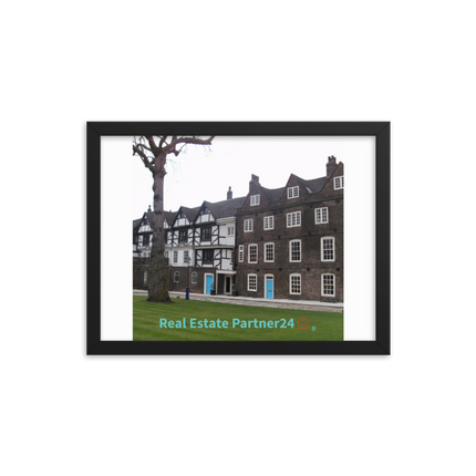 Beautiful Palace Framed photo paper poster with realestatepartner24 with house Logo