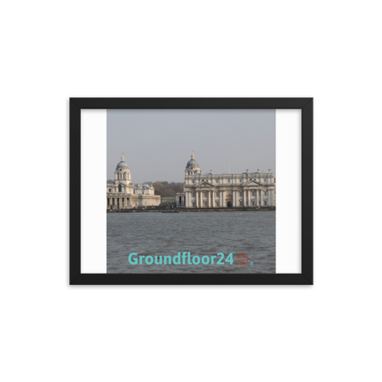 Riverside Beauty Framed photo paper poster with Groundfloor24 with House Logo