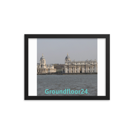 Riverside Beauty Framed photo paper poster with Groundfloor24 without House Logo