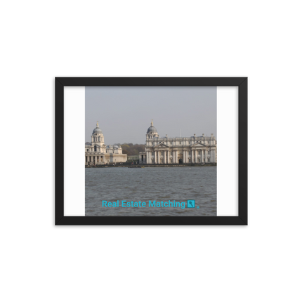 Riverside Beauty Framed photo paper poster with realestatematching with key Logo