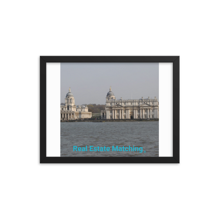 Riverside Beauty Framed photo paper poster with realestatematching without key Logo