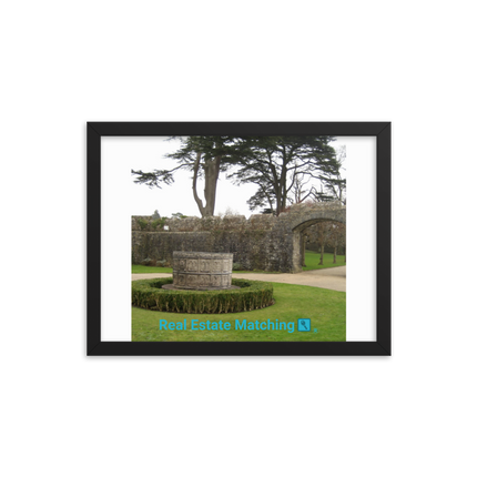 Nature's Wonders Framed photo paper poster with realestatematching with key Logo