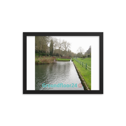Lakeside Beauty Framed photo paper poster with Groundfloor24 with House Logo