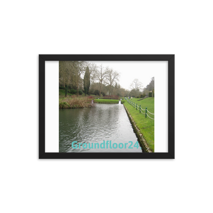 Lakeside Beauty Framed photo paper poster with Groundfloor24 without House Logo