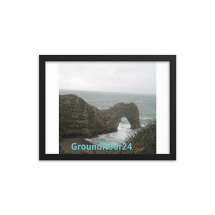 Coastal Escape Framed photo paper poster with Groundfloor24 with House Logo