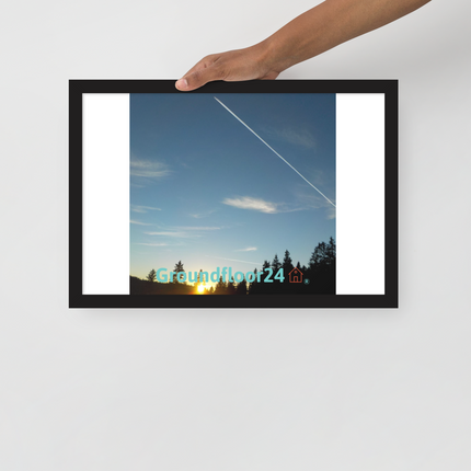 Attractive Sinari Framed photo paper poster with Groundfloor24 with House Logo