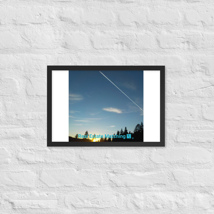 Attractive Sinari Framed photo paper poster with realestatematching with key Logo