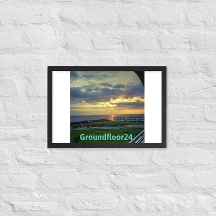 Natural View Framed photo paper poster with Groundfloor24 without House Logo