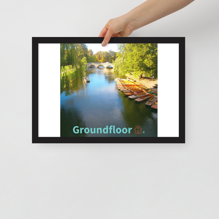 Beautiful Nature Framed photo paper poster with Groundfloor with House Logo